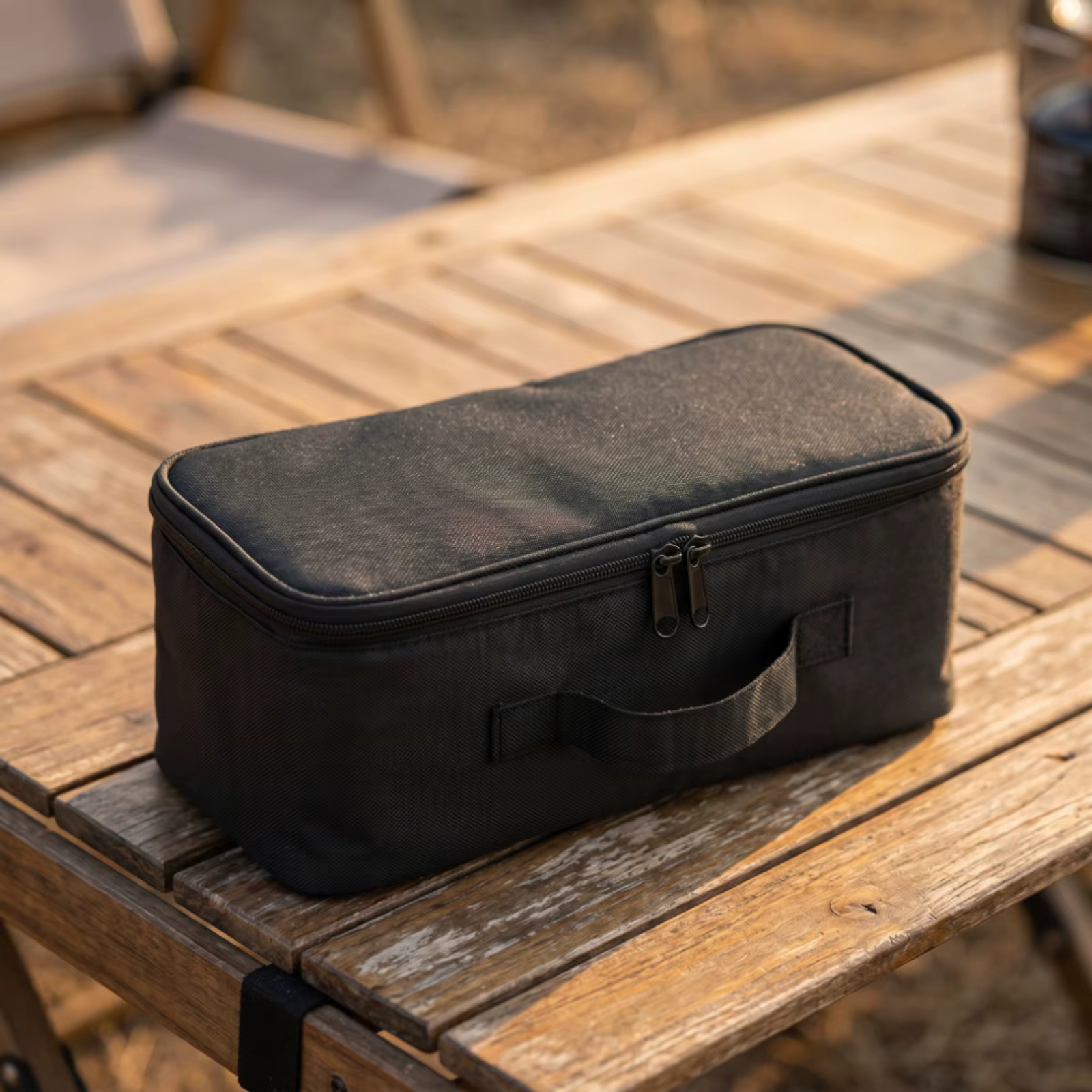Funda acolchada para abanico plegable con asa – Estuche estructurado para viajes - imagen 4
