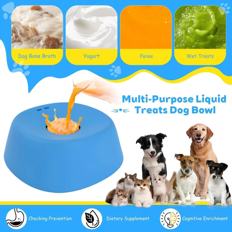 Comedero Lento Hueso para Perros - Plato Lamedor de Caldo y Yogur - imagen 5