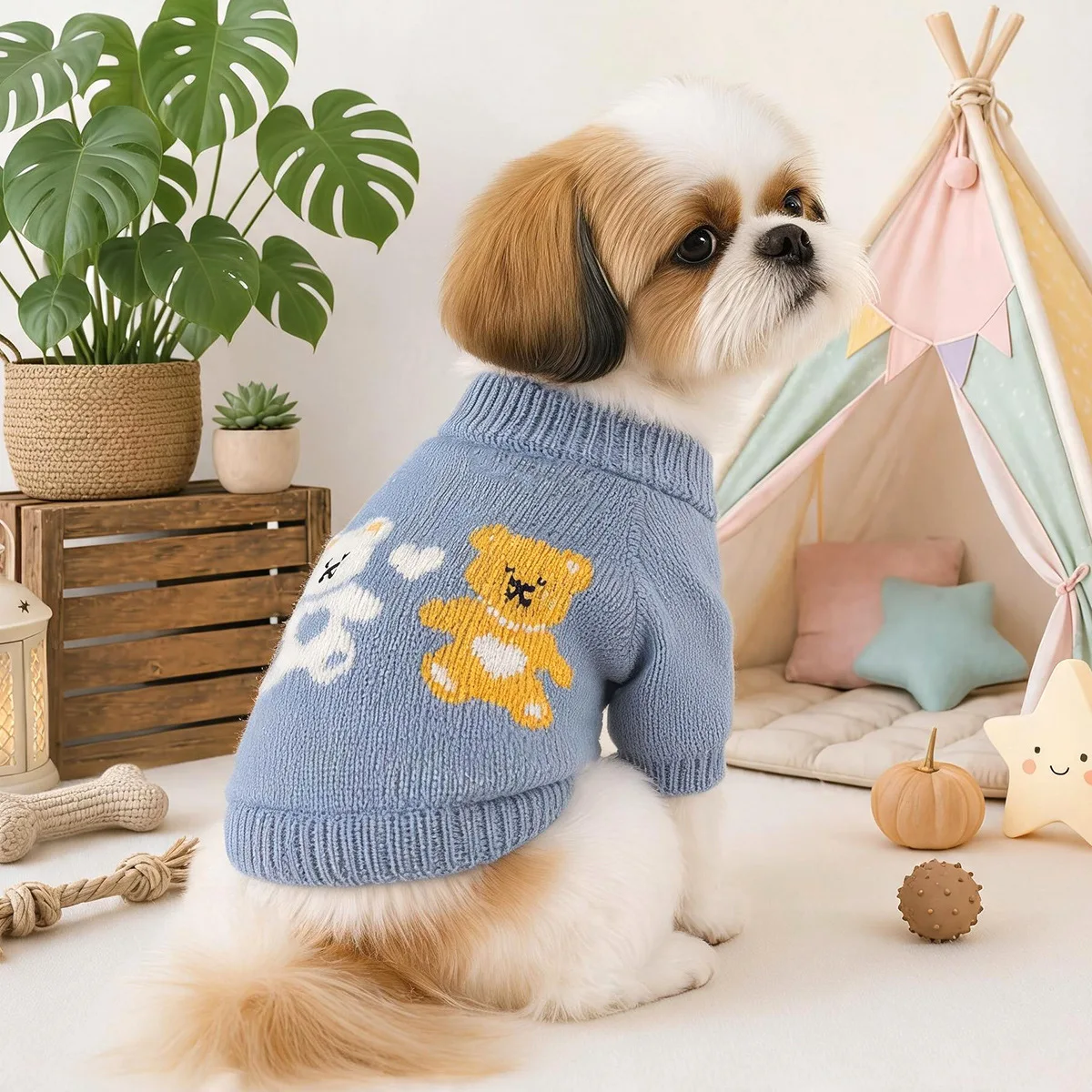 Suéter de Punto para Perros Pequeños y Gatos – Abrigador Otoño/Invierno - imagen 4