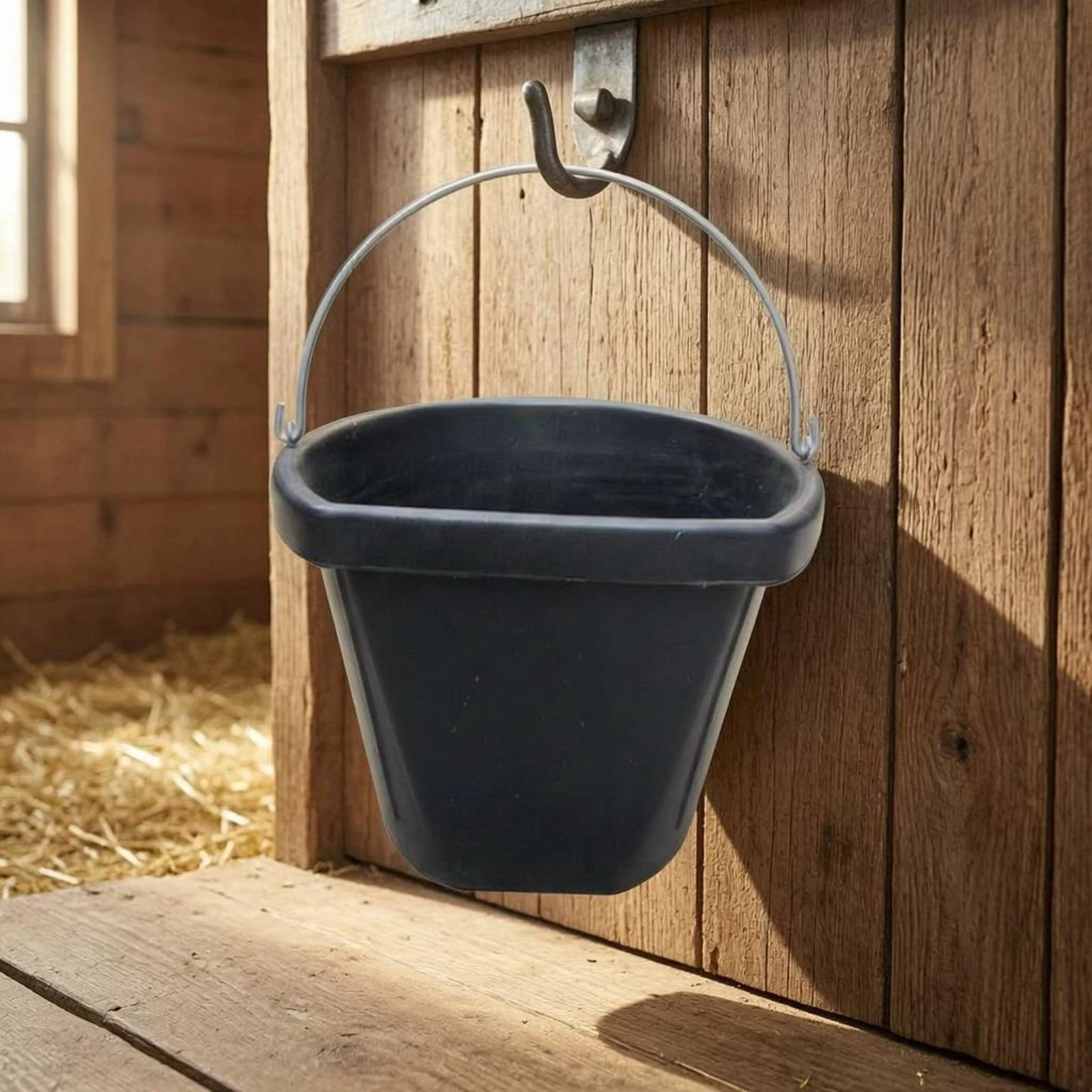 Cubo de goma con asa resistente para limpieza de gatos y perros - imagen 5