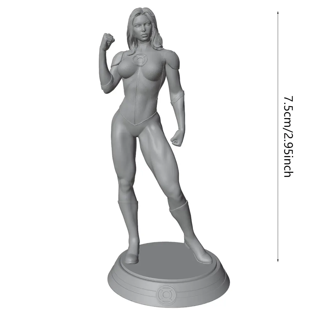 Detalle de figura de resina para pintar