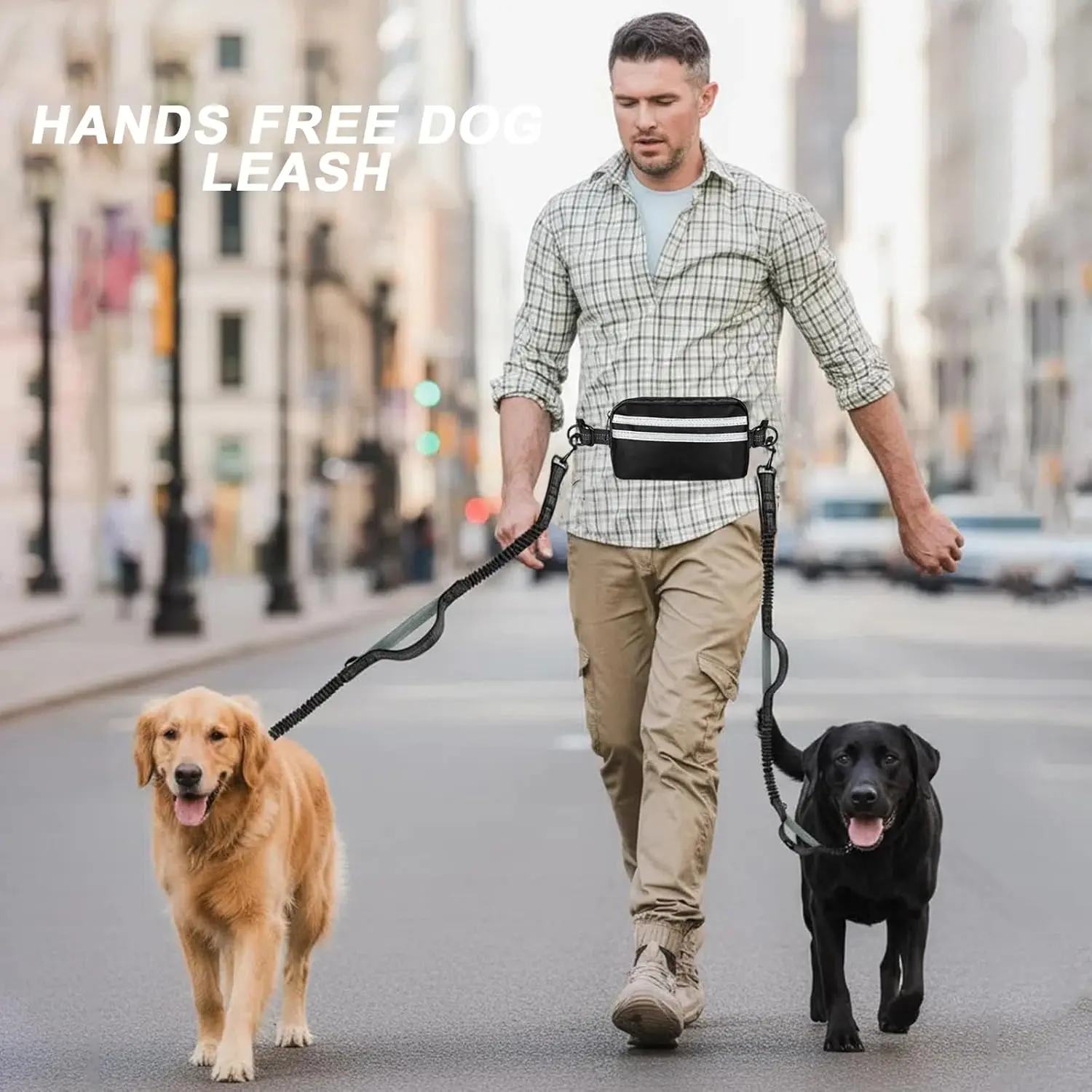 Correa manos libres para perros con bolsa: sin tirones y enredos - imagen 5