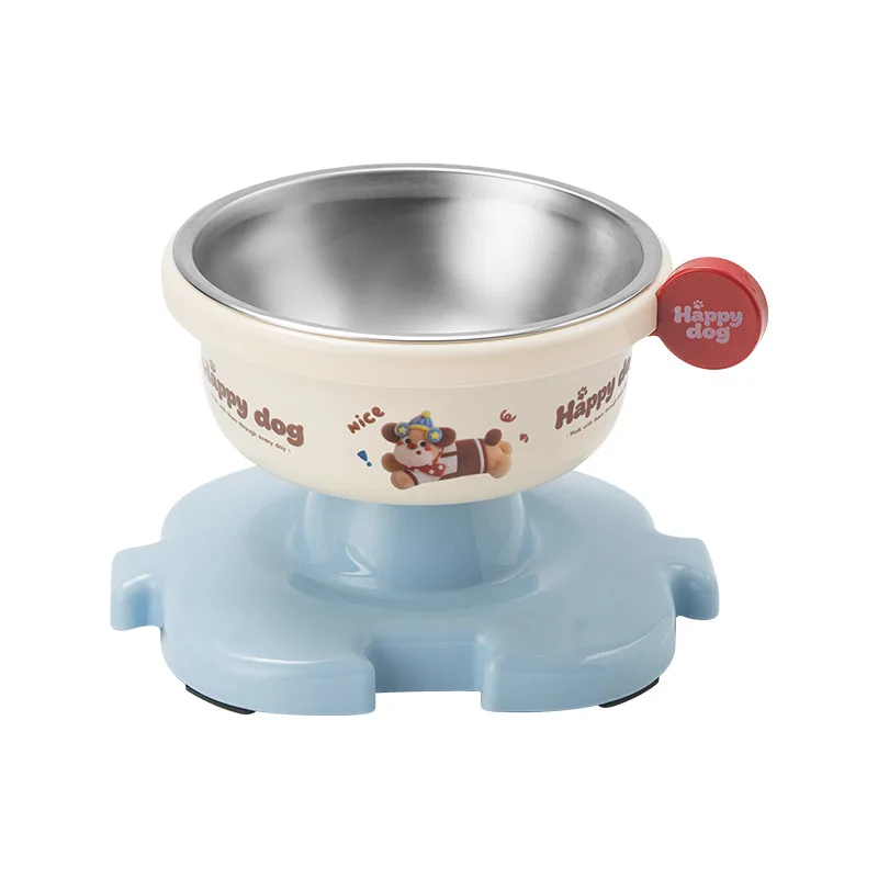 Comedero acero inoxidable antideslizante para gatos y perros pequeños, patas altas - imagen 3