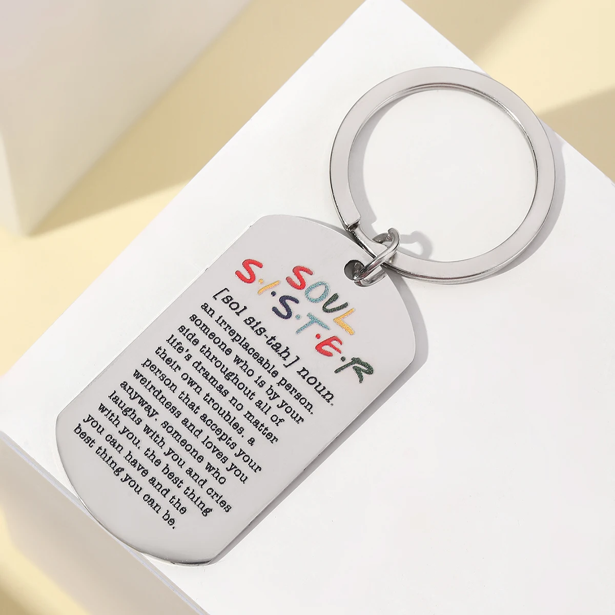Llavero acero inoxidable multicolor para gatos y perros, regalo diario - imagen 2