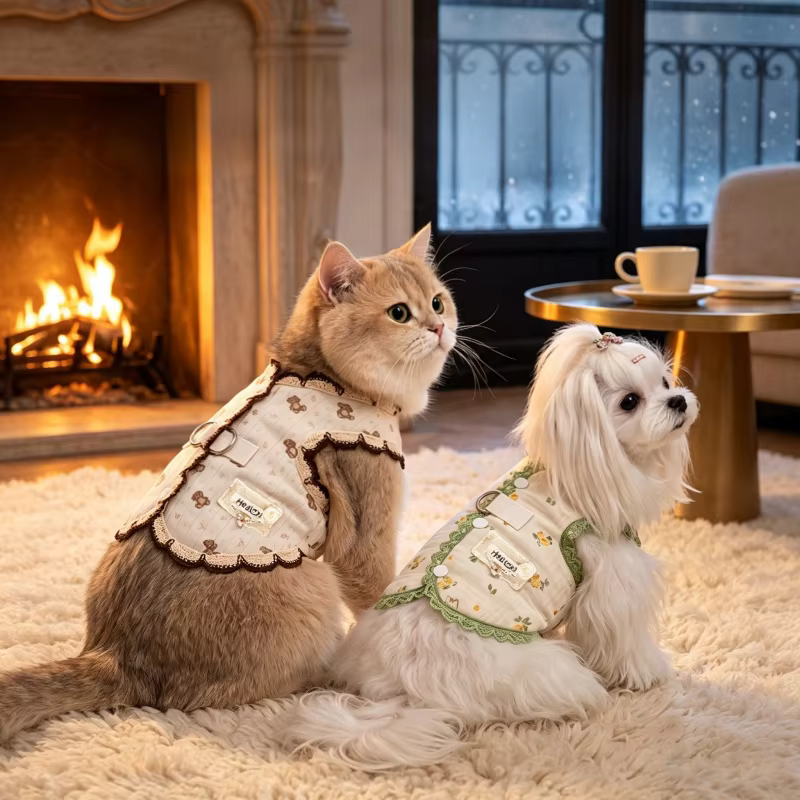 Chaleco Invierno Perros Pequeños Diseño Osito