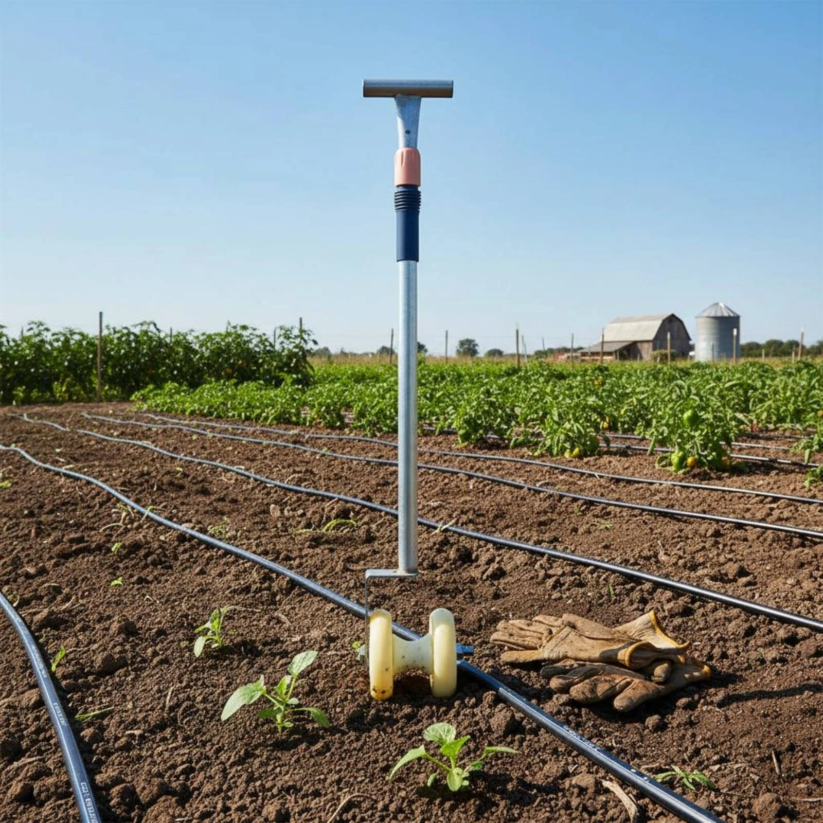 Herramienta de riego portátil para jardín y huerto, ahorra trabajo