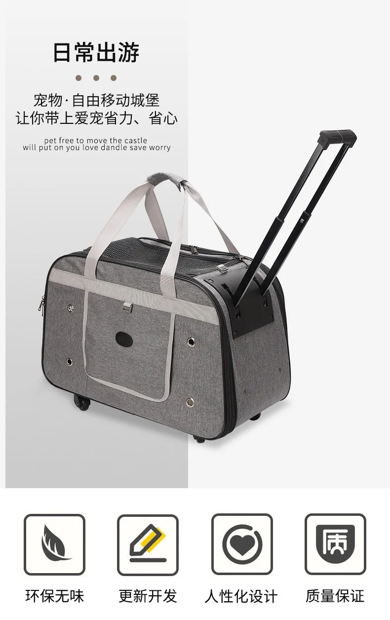 Bolsa transpirable de gran espacio para mascotas