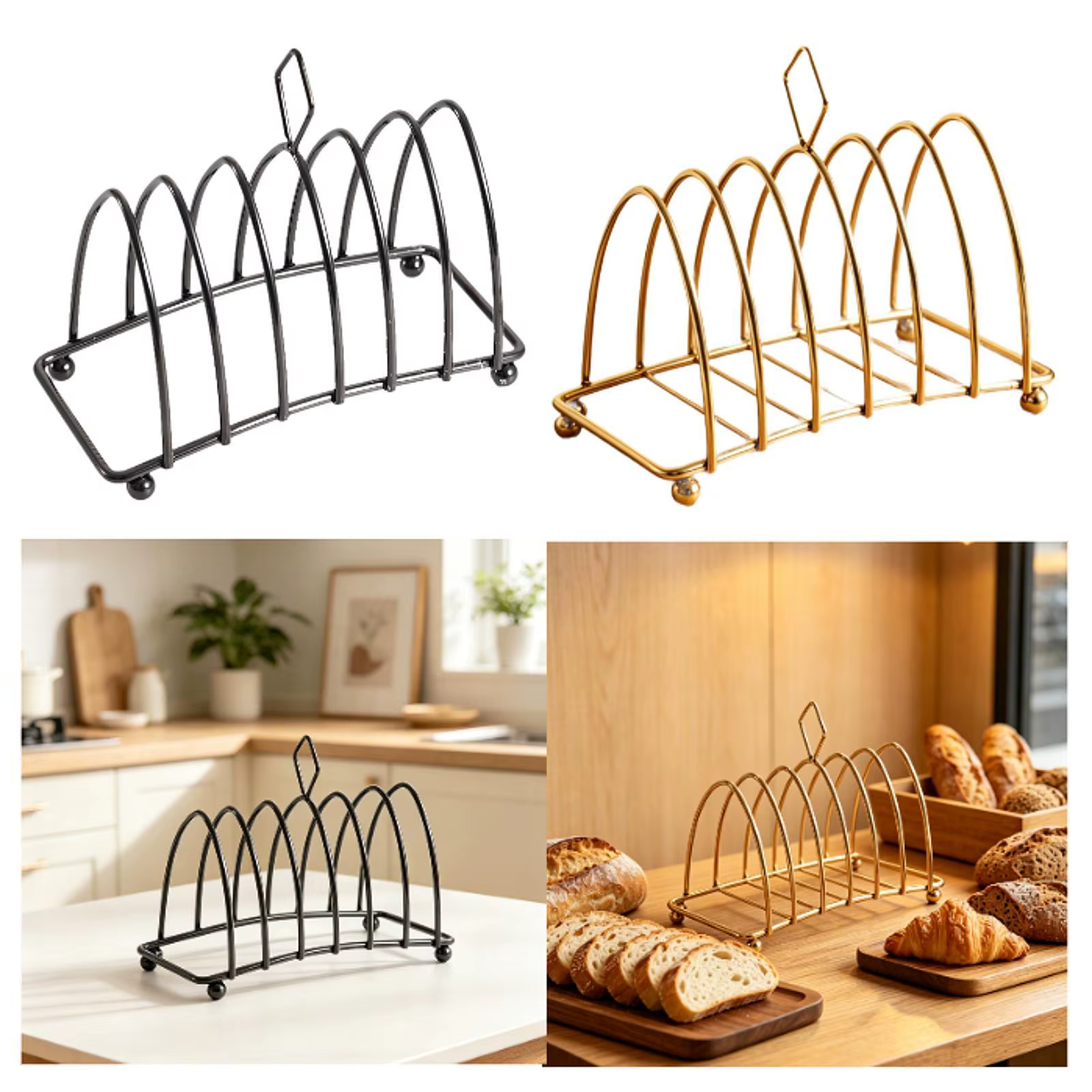 Escurridor para Tostadas en Acero Inoxidable – Soporte para 6 Rebanadas - imagen 2