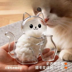 Contenedor transparente para pelo de gato y adornos colgantes