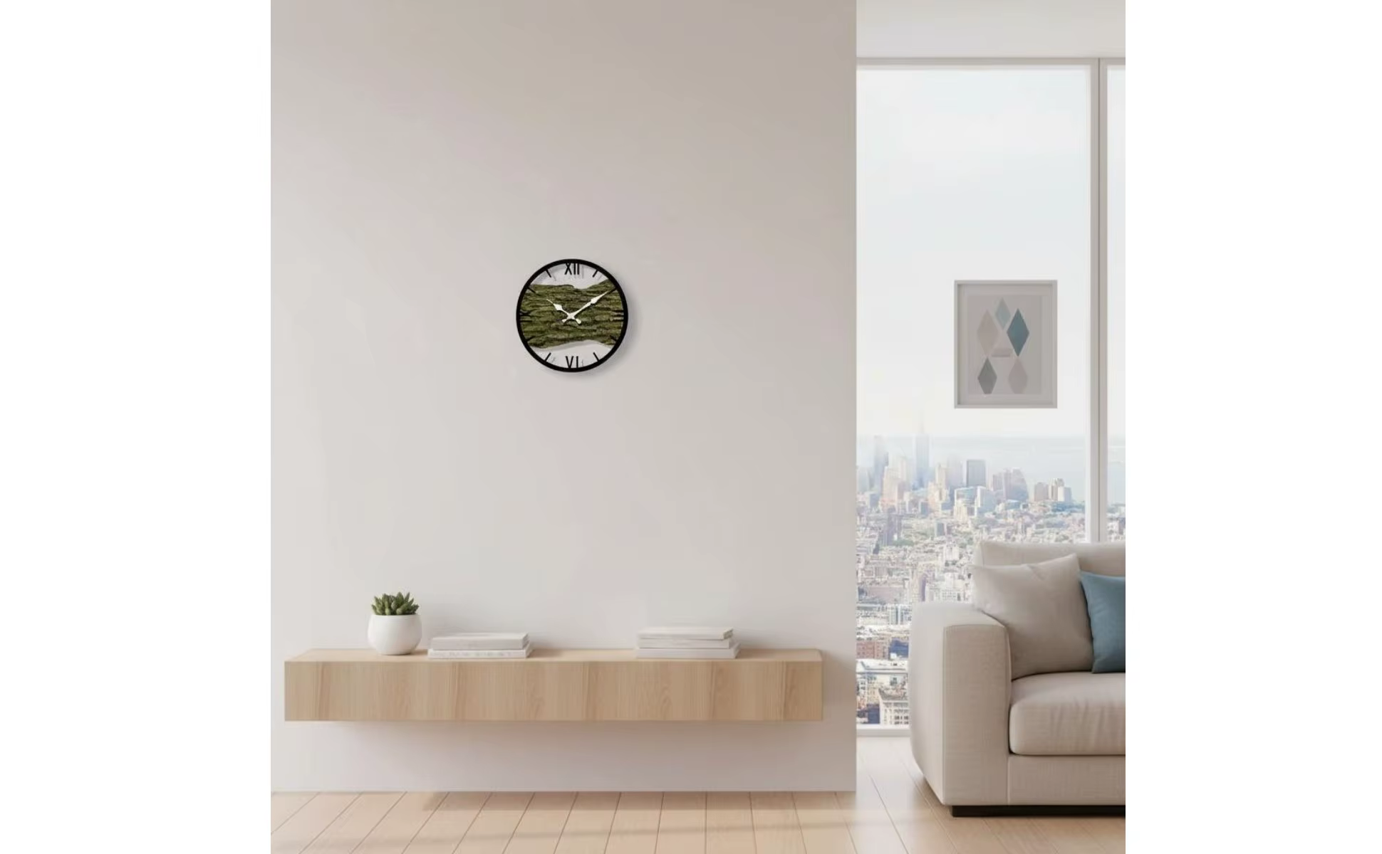 Reloj hueco pared 12 pulgadas - vista frontal