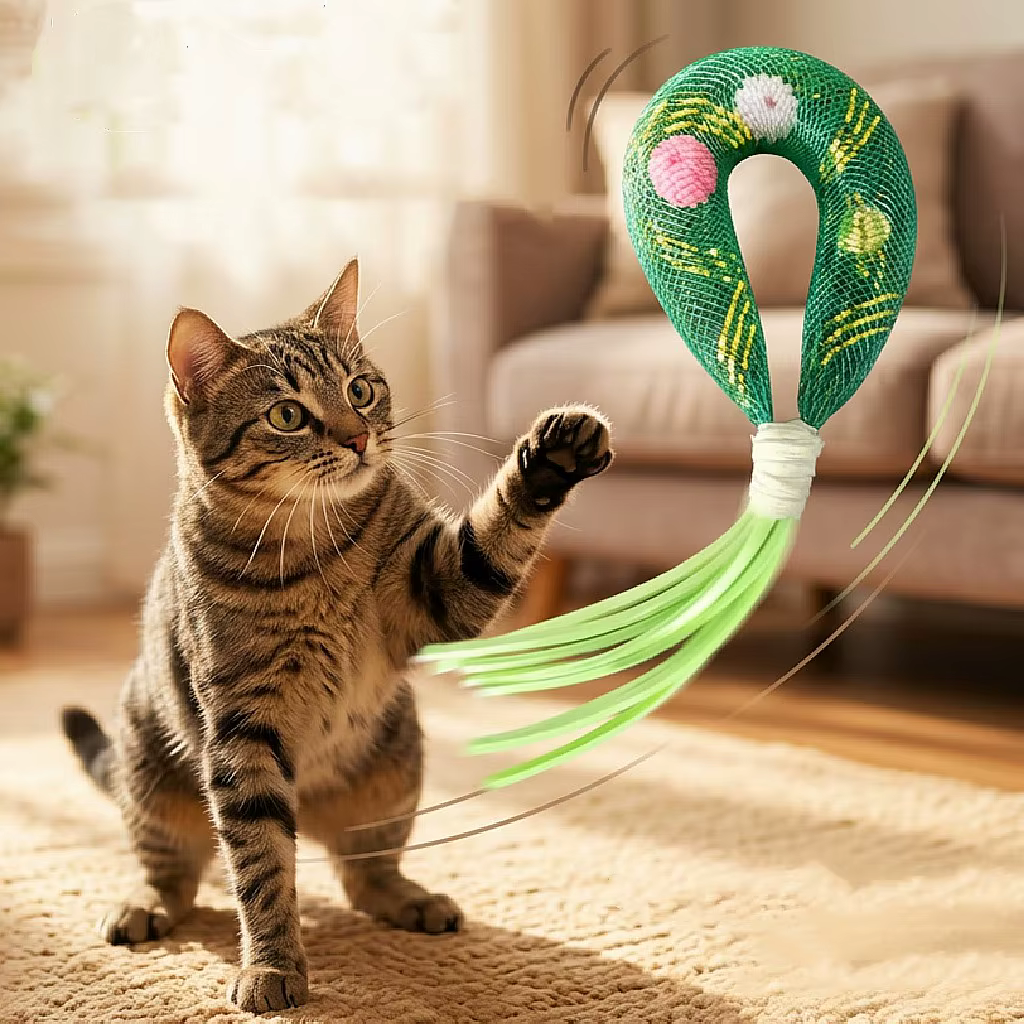 Juguete interactivo con campana para gatos