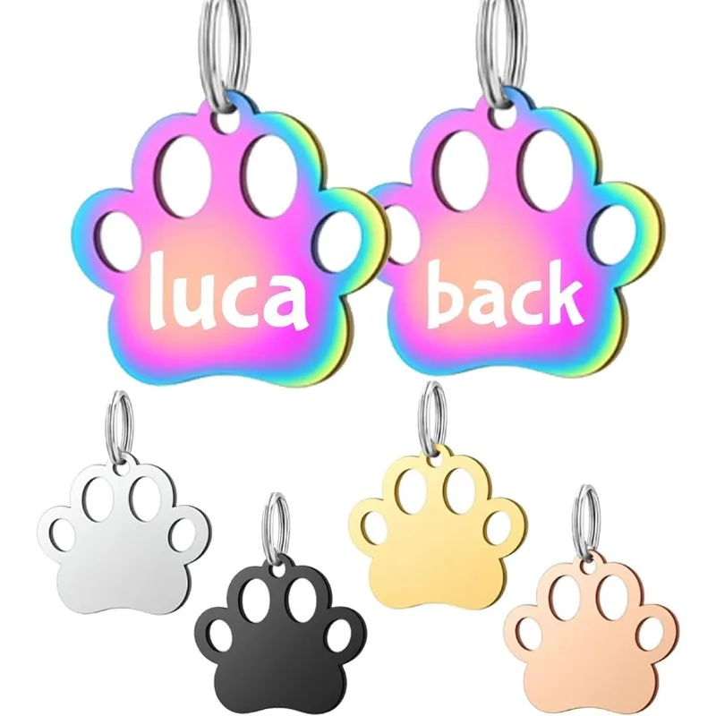 Placa identificación personalizada para perro – Nombre y teléfono grabados - imagen 3