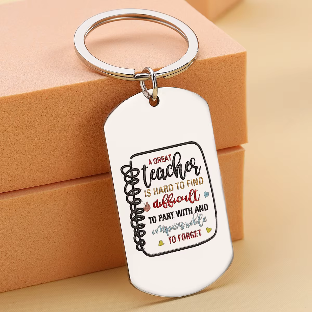 Llavero de acero inoxidable multicolor para gatos y perros, dueños - imagen 5