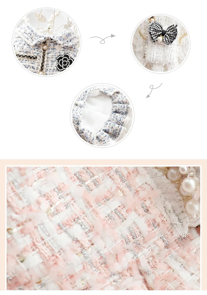 Vestido de princesa para gato con detalles brillantes