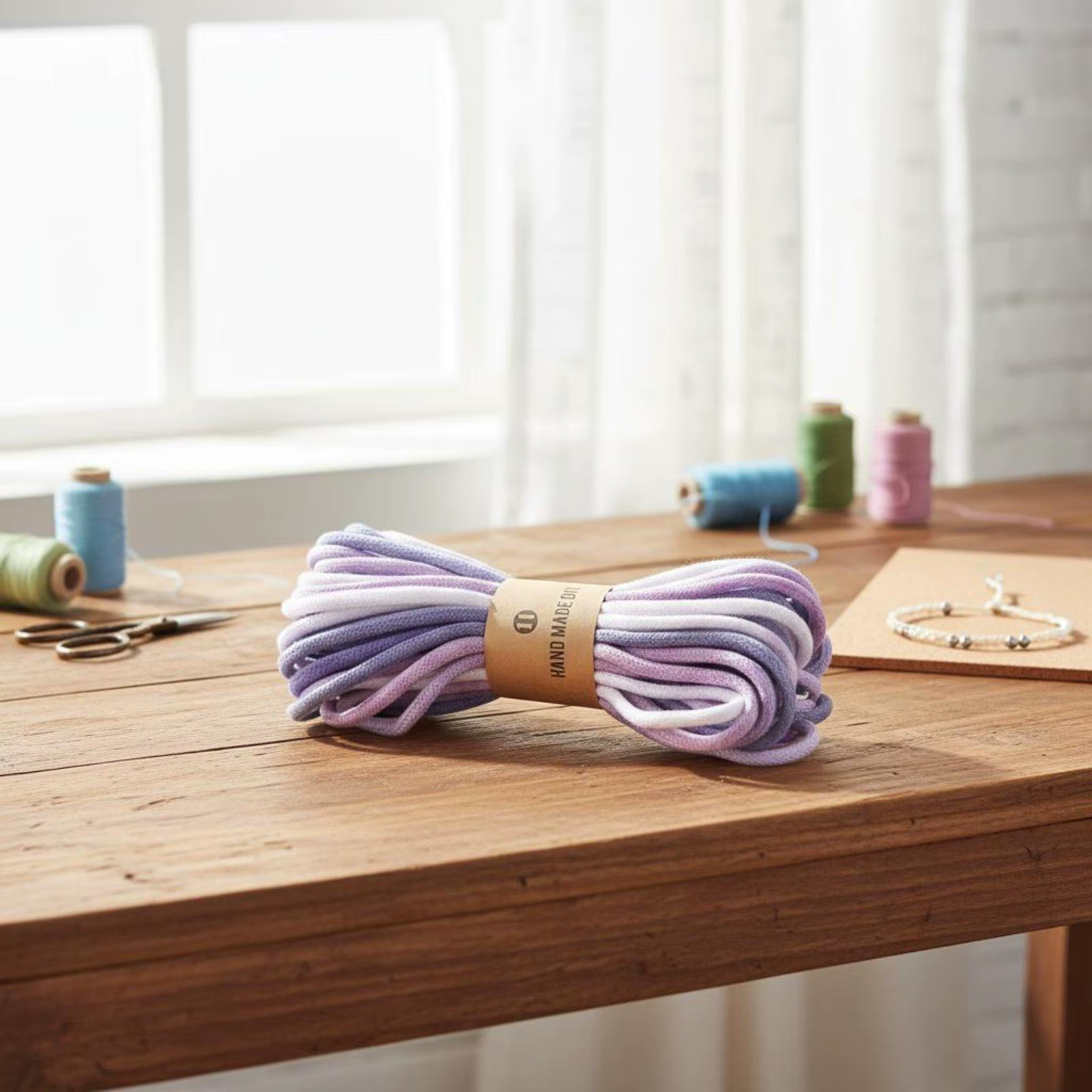 Cordón de macramé multicolor degradado 4 mm – Cuerda suave para manualidades - imagen 4