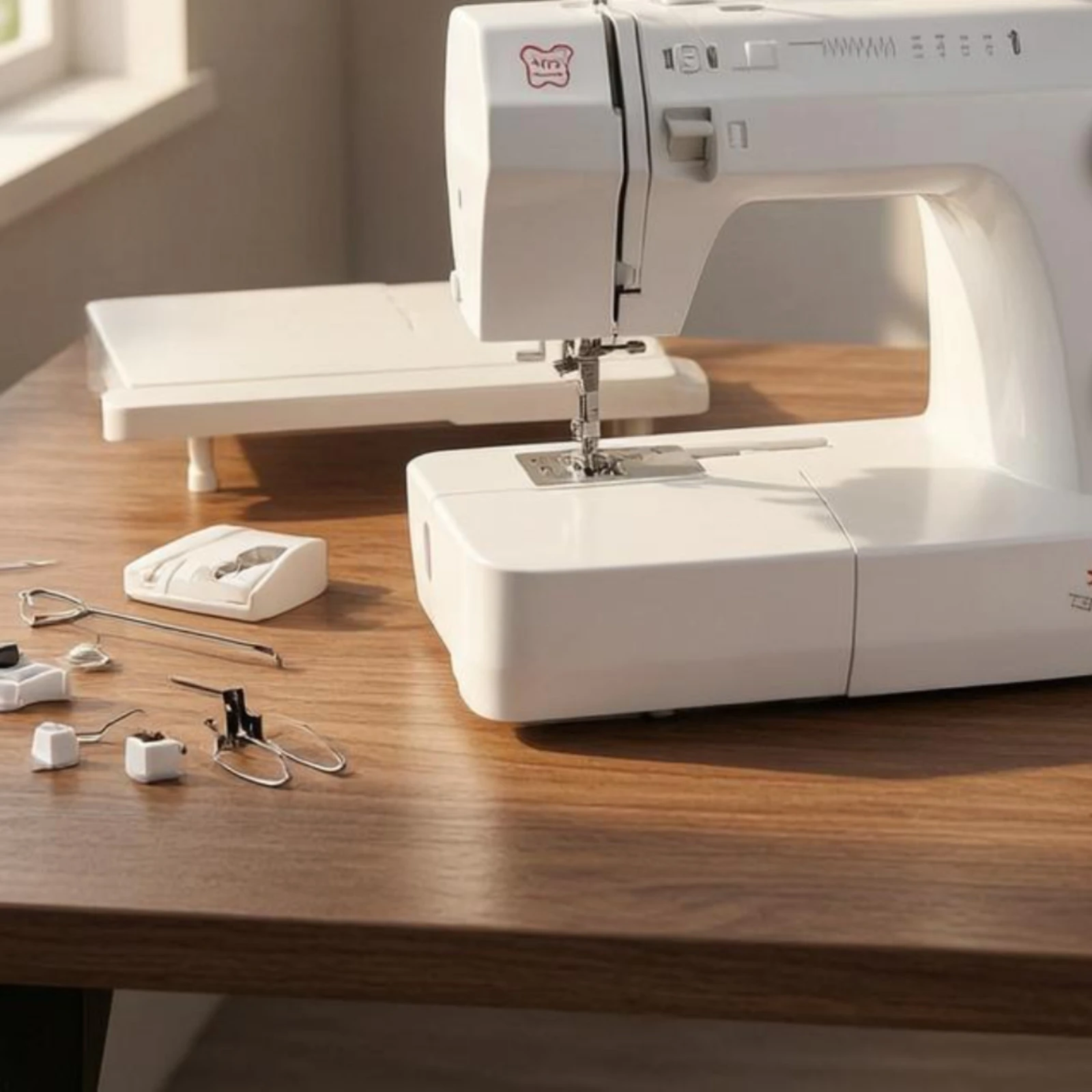 Máquina de coser eléctrica compacta de escritorio para hogar - imagen 2