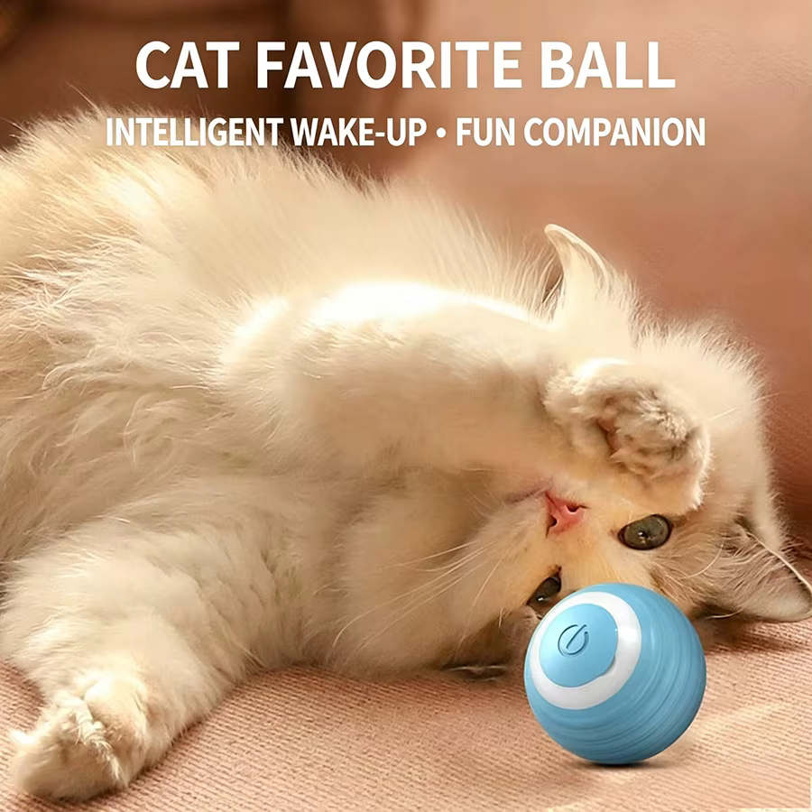 Indicadores LED de carga de la pelota para gatos