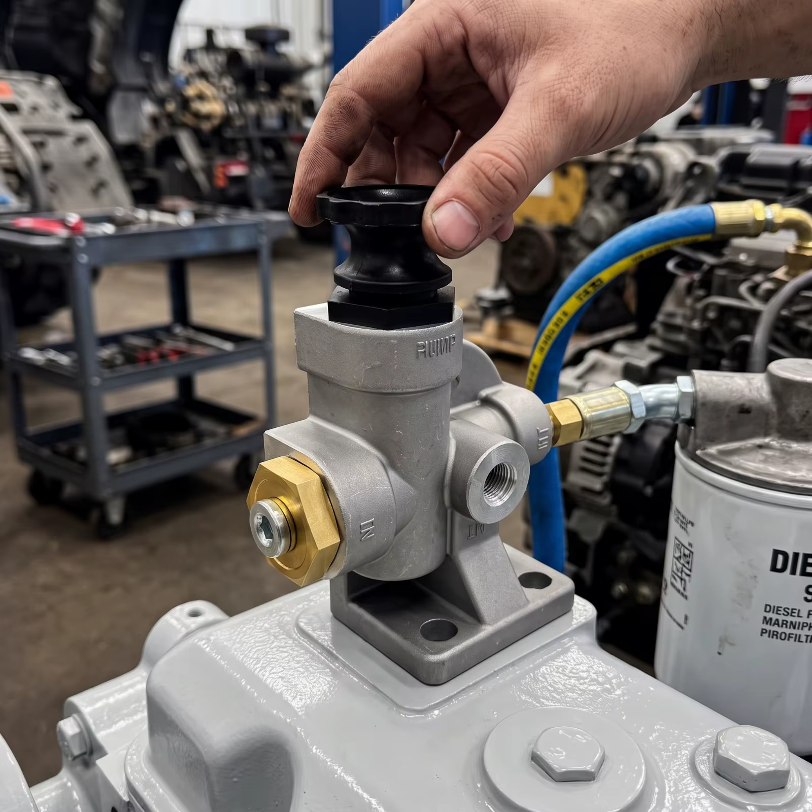 Bomba de Combustible Manual para Maquinaria y Motores – Cebado Mecánico - imagen 3