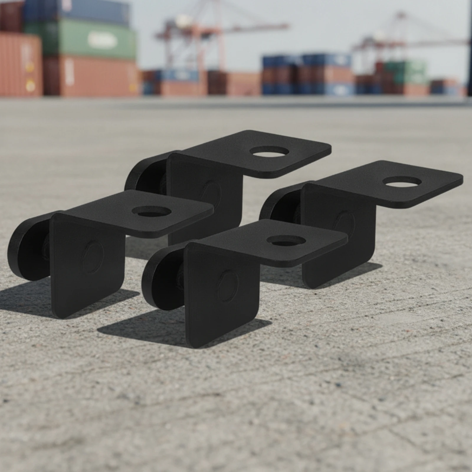 Soporte de Anclaje para Contenedores – Esquinero con Bloqueo para Logística - imagen 2