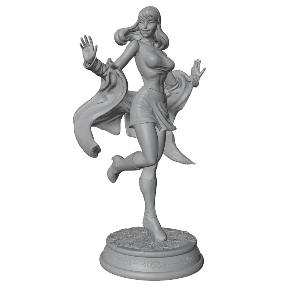 Kit figurina resina 1/24 75 mm niña bailando sin pintar