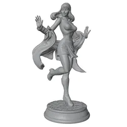 Kit figurina resina 1/24 75 mm niña bailando sin pintar