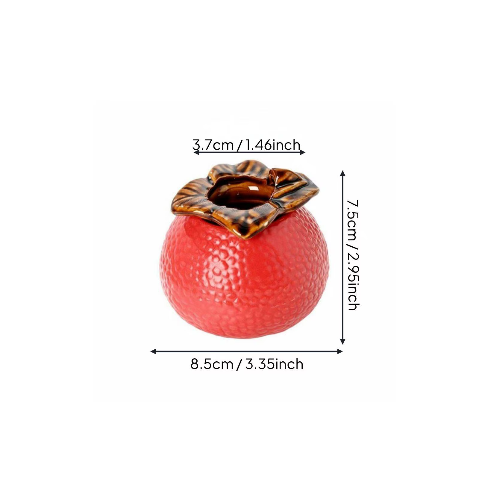 Maceta de Cerámica Texturizada con Frutas – Maceta Hidropónica Decorativa para Interior - imagen 5
