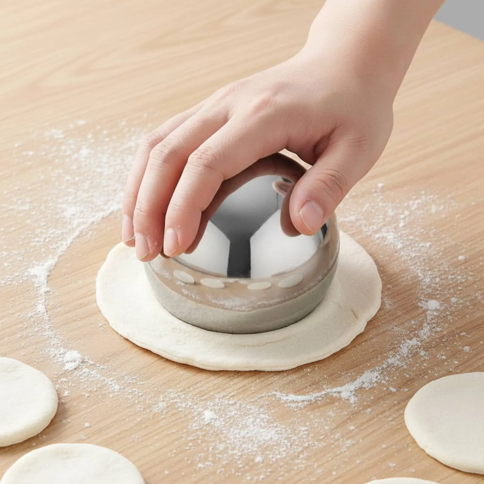 Prensa para empanadillas acero inoxidable, rodillo fácil de limpieza - imagen 4