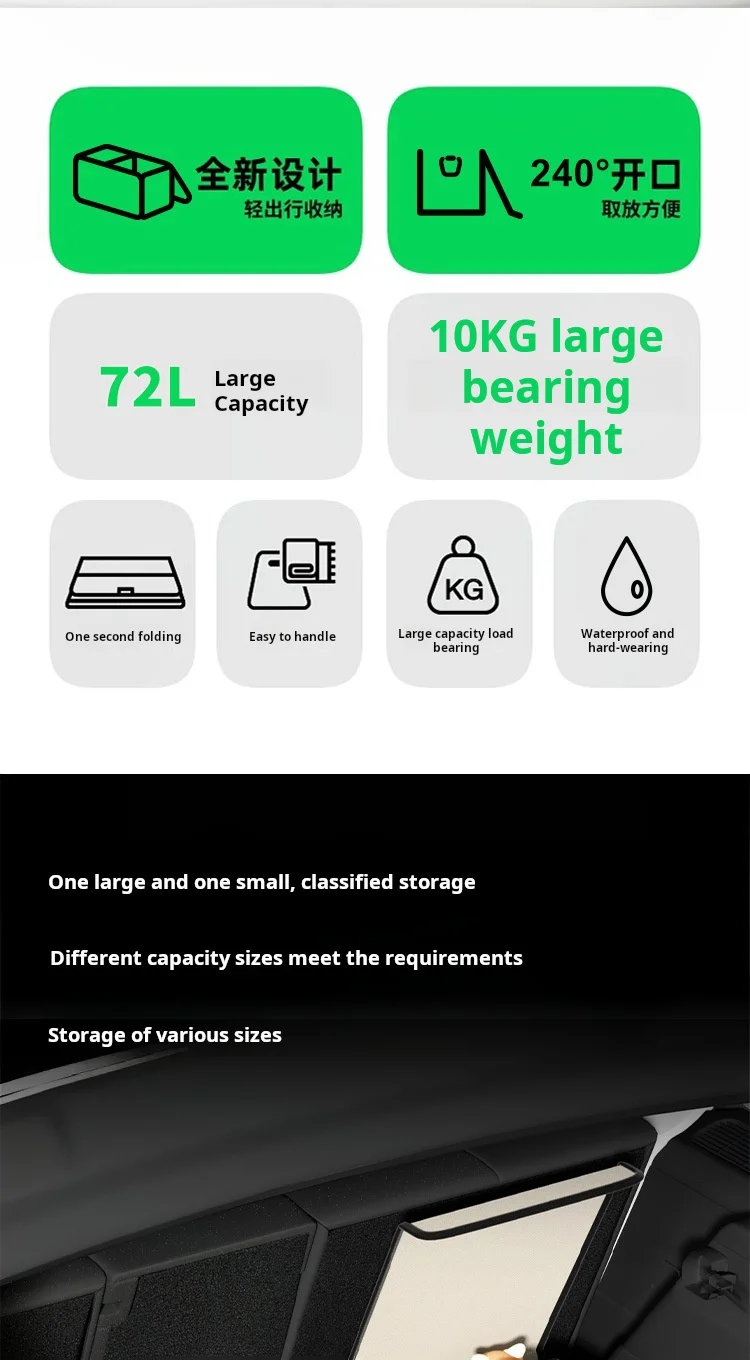 Compartimentos internos del organizador