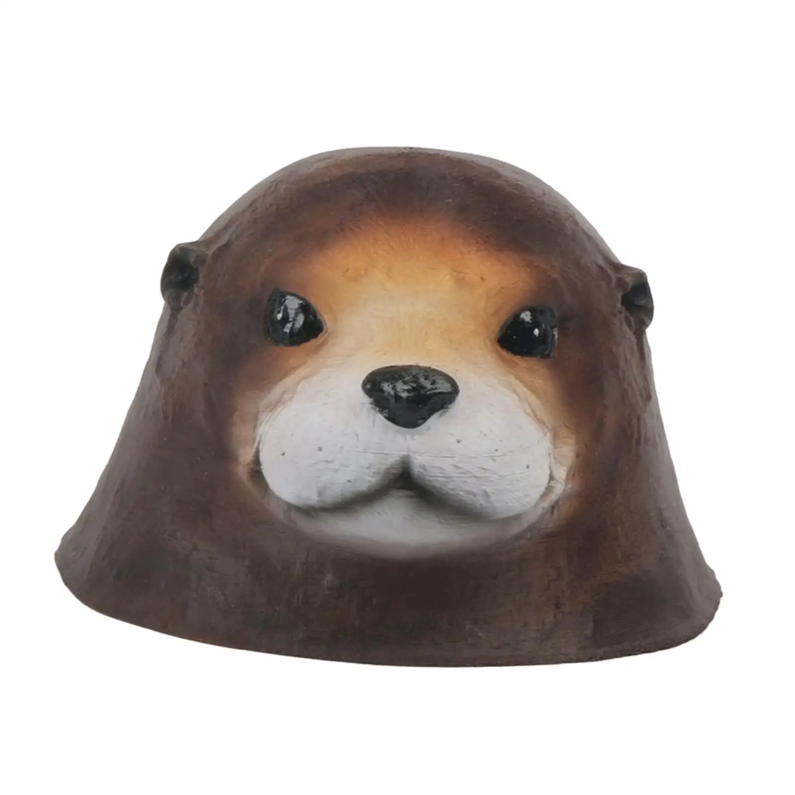 Figura de cabeza de foca flotante para estanque