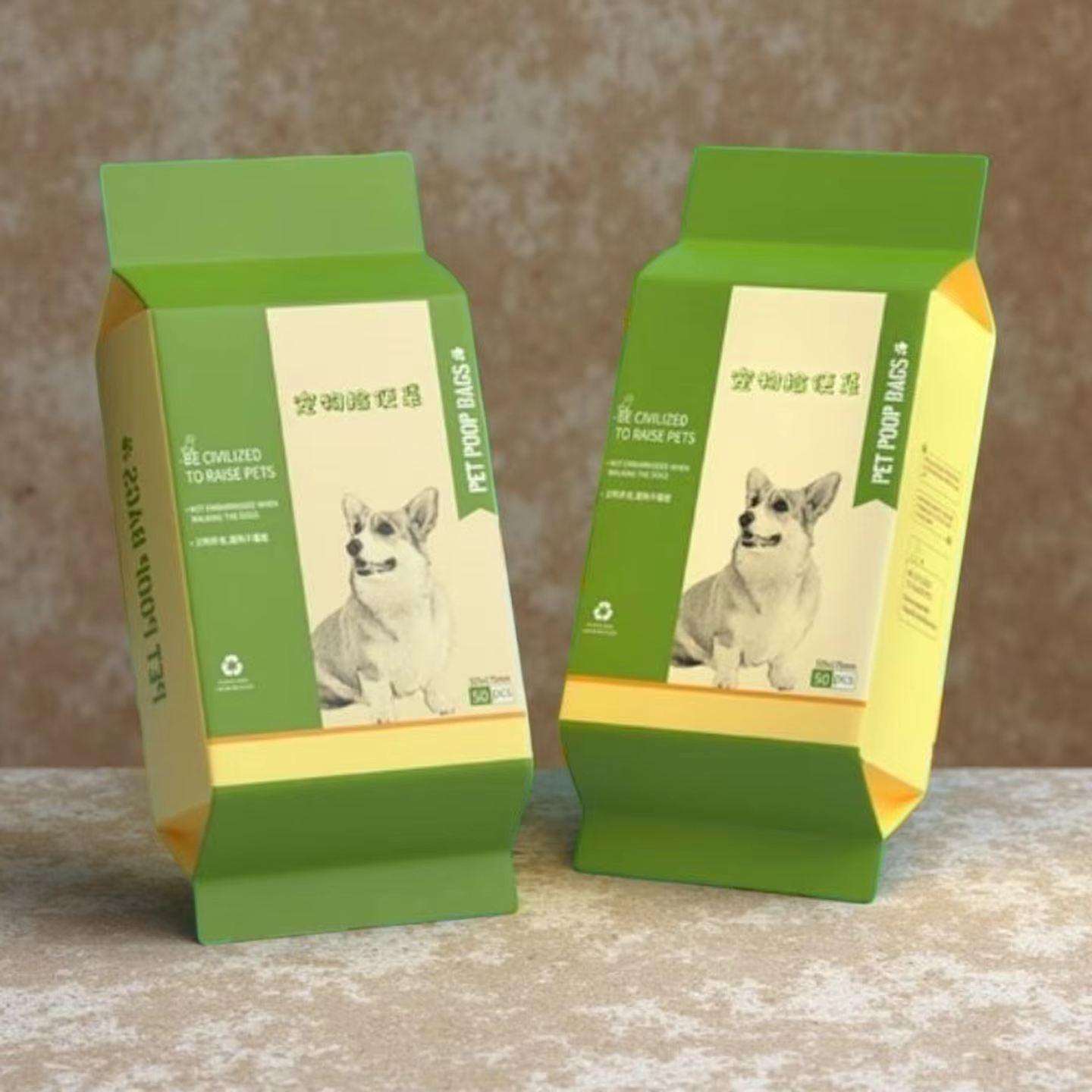Dispensador bolsas excrementos perro doble capa anti-fugas con soporte - imagen 5