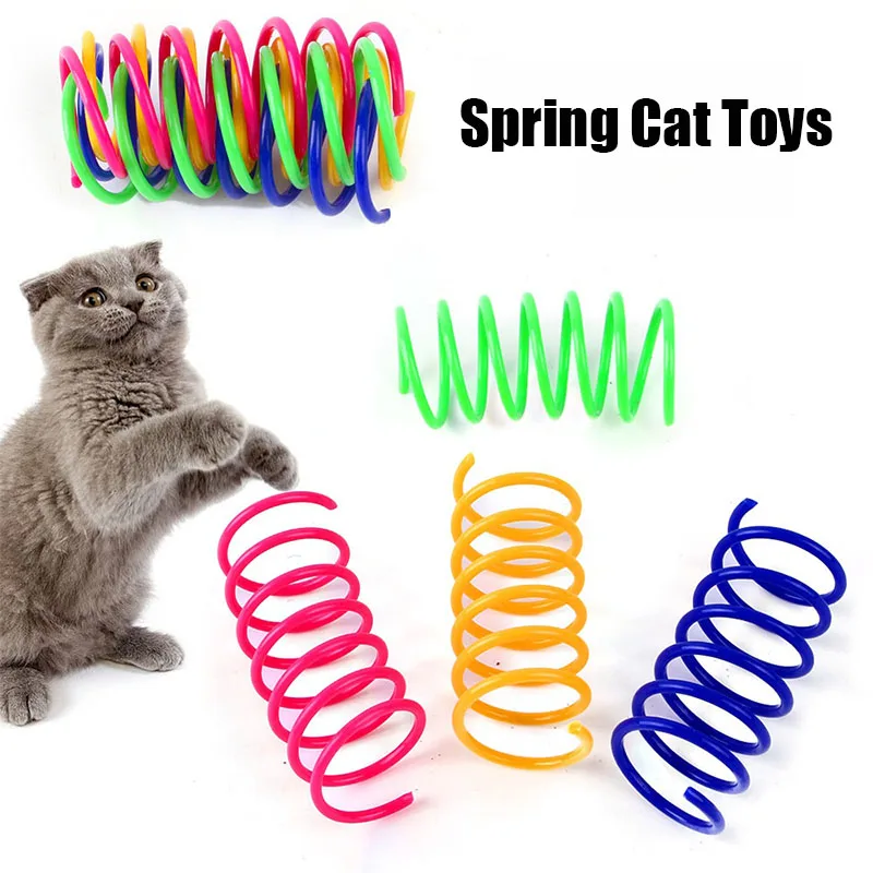 Resortes coloridos para gatos detalles