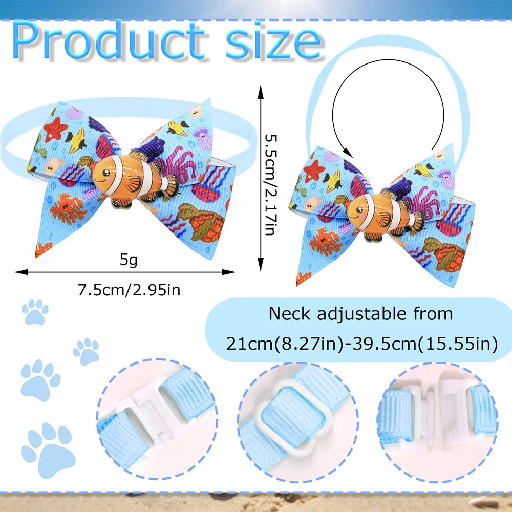 Lazos ajustables de verano para perros – diseño de animales - imagen 3