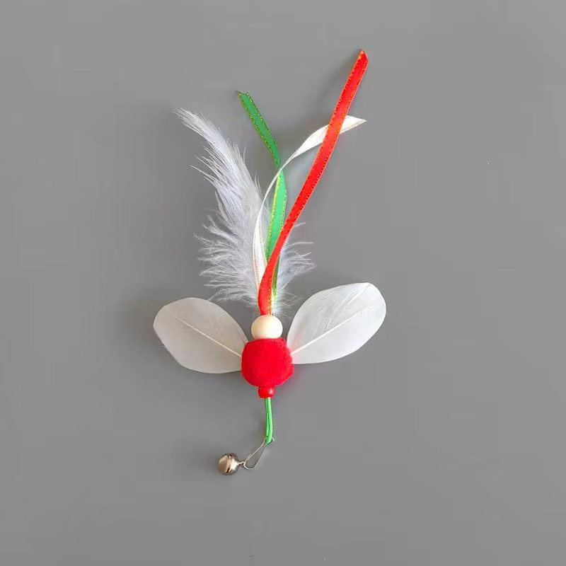 Juguete para gatos de plumas y peluche, interactivo de juego - imagen 5