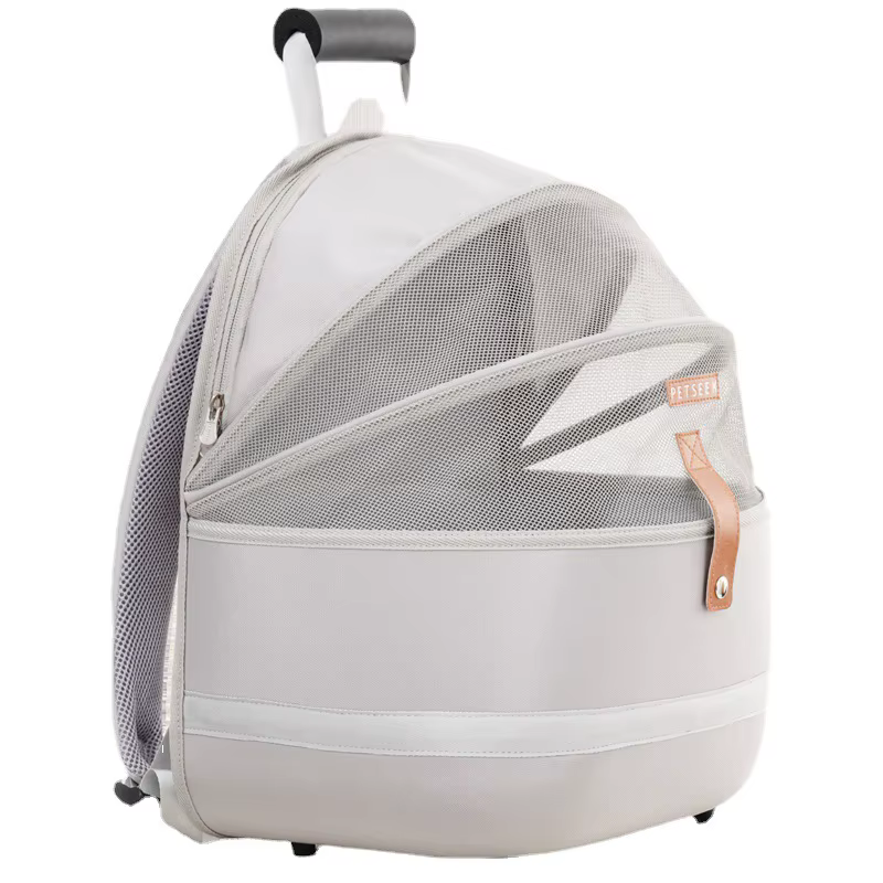 Bolsa de transporte para gatos con ruedas y diseño cápsula espacial - imagen 3