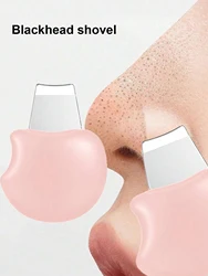 Espátula limpiadora facial profunda de puntos negros y poros – rosa