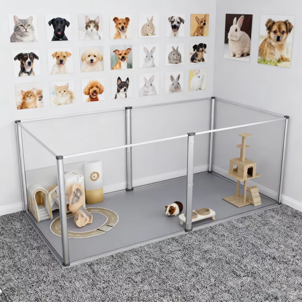 Corral interior acrílico con paneles impermeables para perros - imagen 5