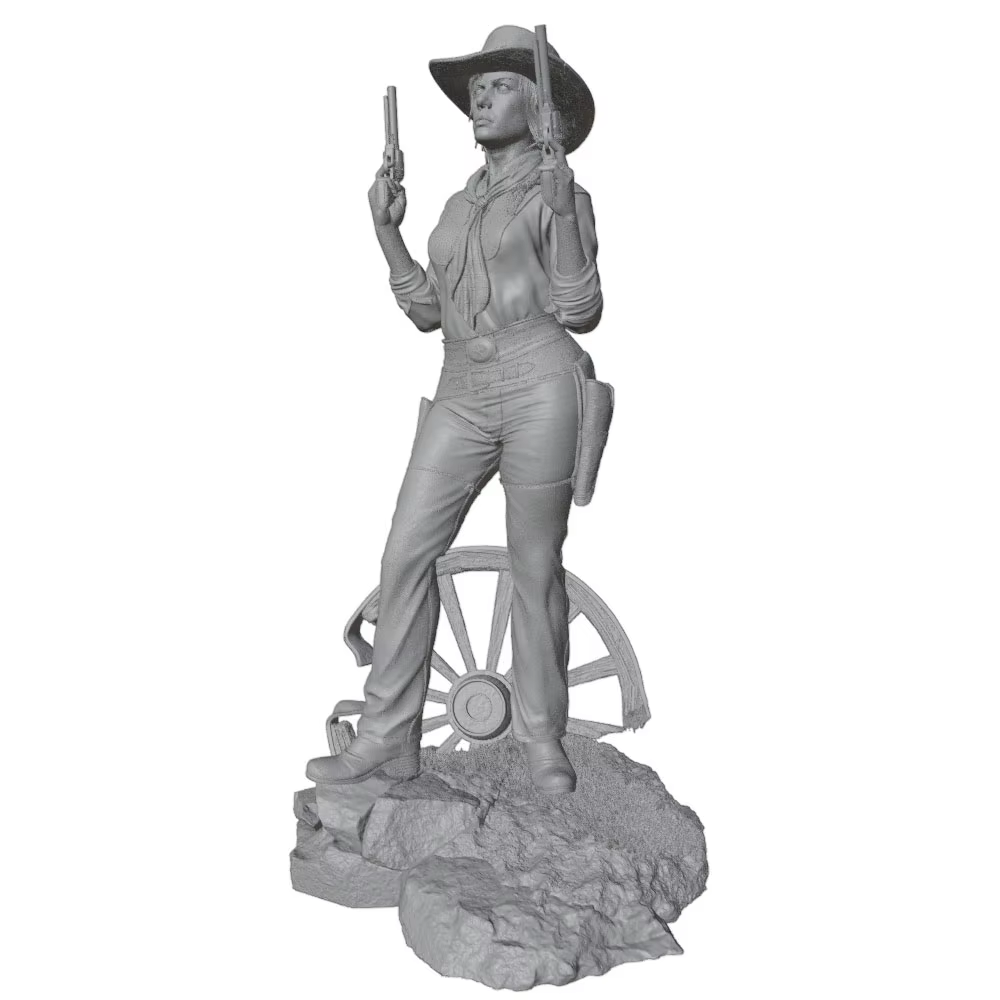Kit de maqueta 3D en gris sin montar – Figura para gatos y perros