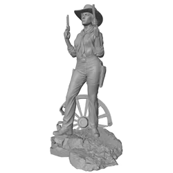 Kit de maqueta 3D en gris sin montar – Figura para gatos y perros