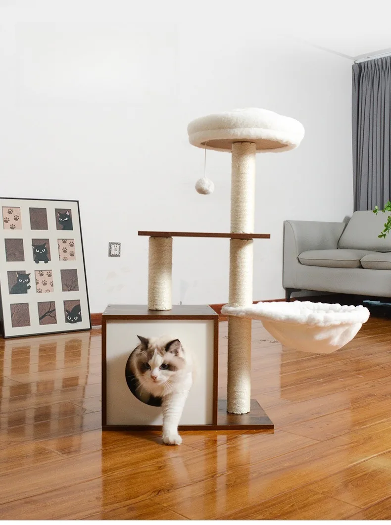 Árbol para gatos - vista frontal