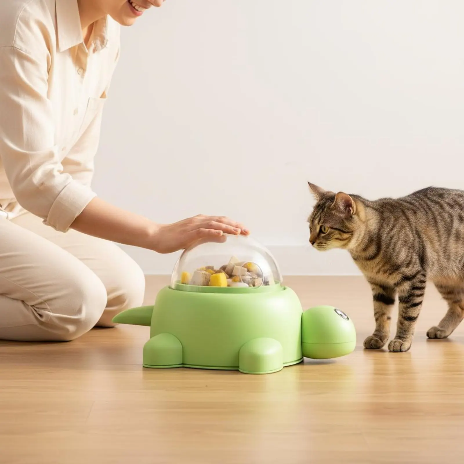 Juguete rompecabezas dispensador de comida para gatos y perros - imagen 2