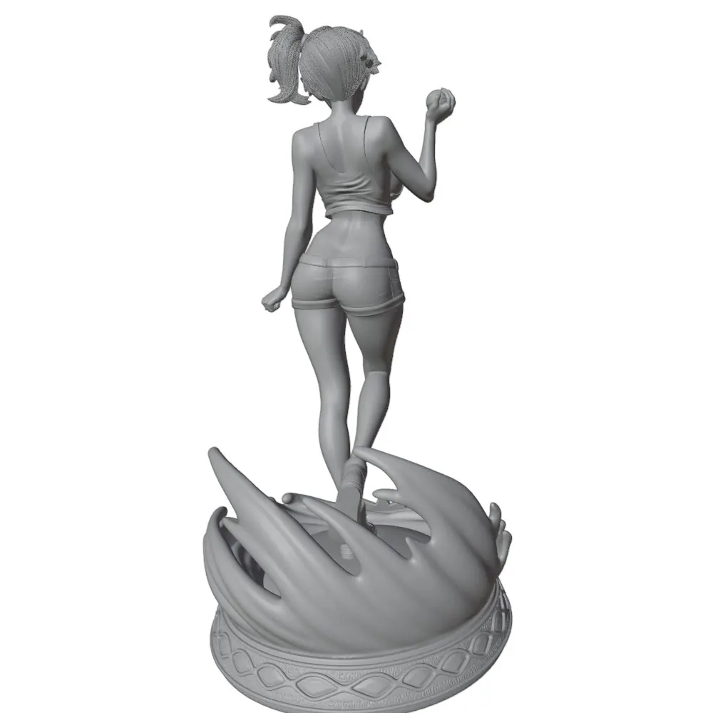 Figura DIY de resina gris para decorar casa de gatos y perros - imagen 2