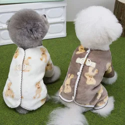 Mono invierno oso para perros pequeños y cachorros Chihuahua y Pug