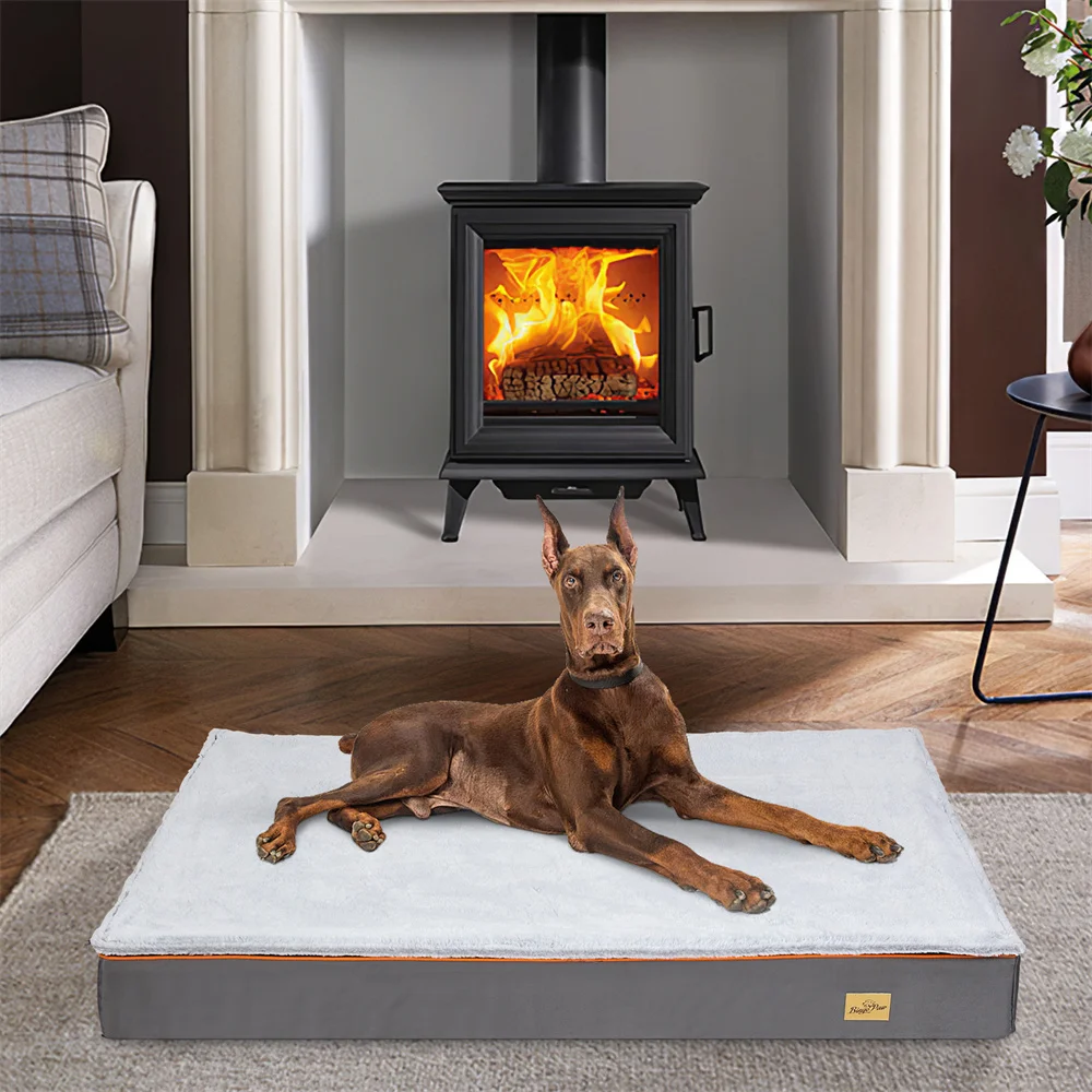 Cama ortopédica viscoelástica impermeable para perros grandes, lavable - imagen 3
