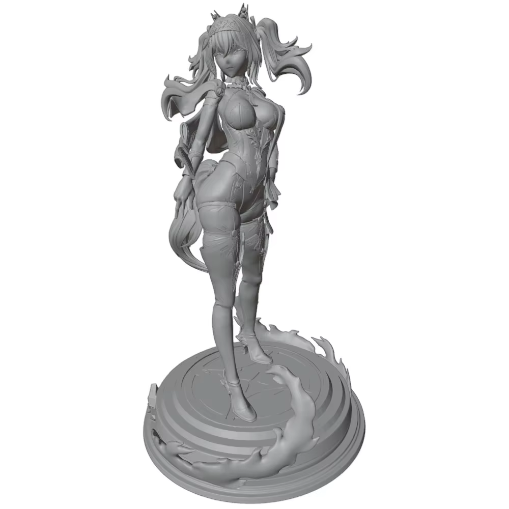 Figura coleccionable GK impresa en 3D de anime, gris, DIY sin montar - imagen 2