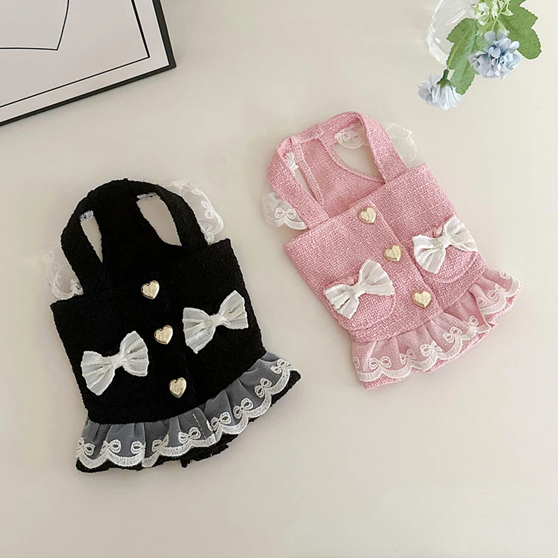 Vestido de encaje con hebilla corazón - vista frontal