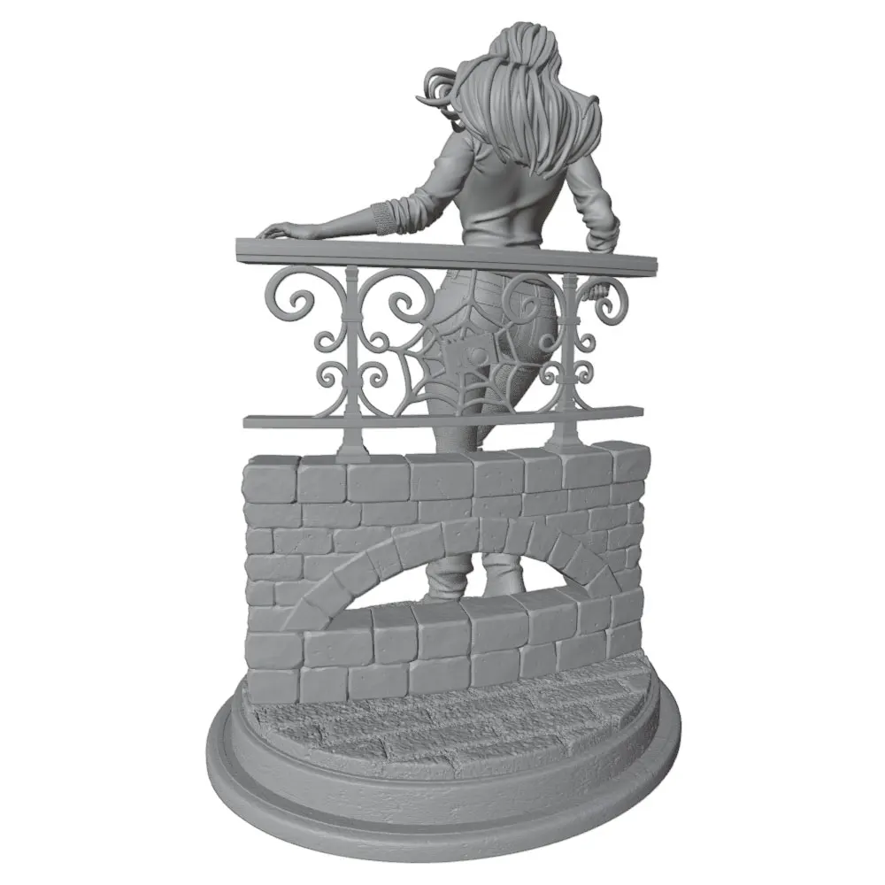 Kit Figura Resina Chica Sexy 75mm – Miniatura GK Impresa en 3D sin Montar - imagen 3