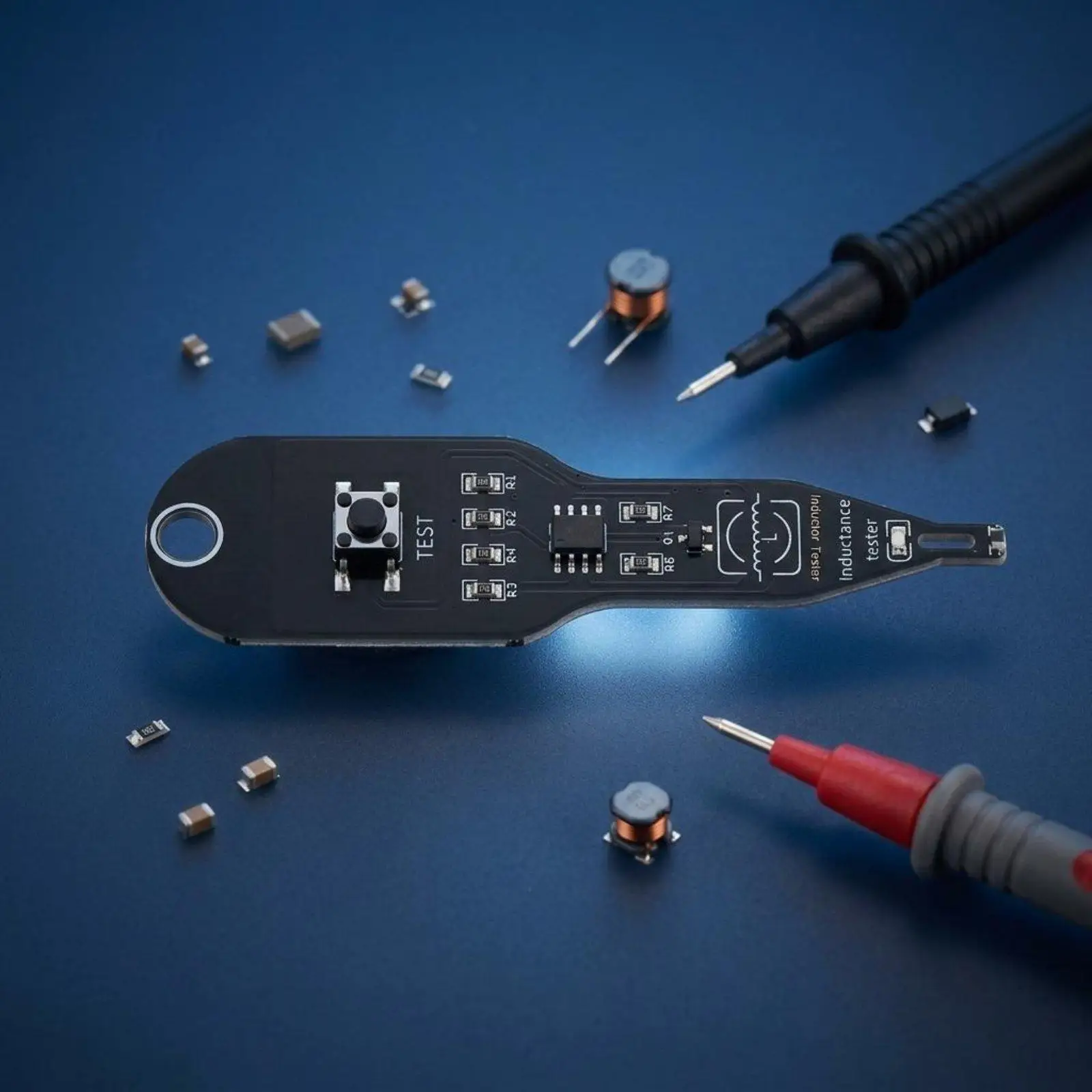Probador de Bobinas para Técnicos con Indicador LED – Medidor de Inductancia Portátil - imagen 3