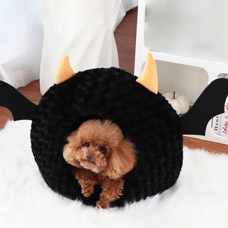 Cama cálida para gato y perro – Edición Halloween y uso anual - imagen 4