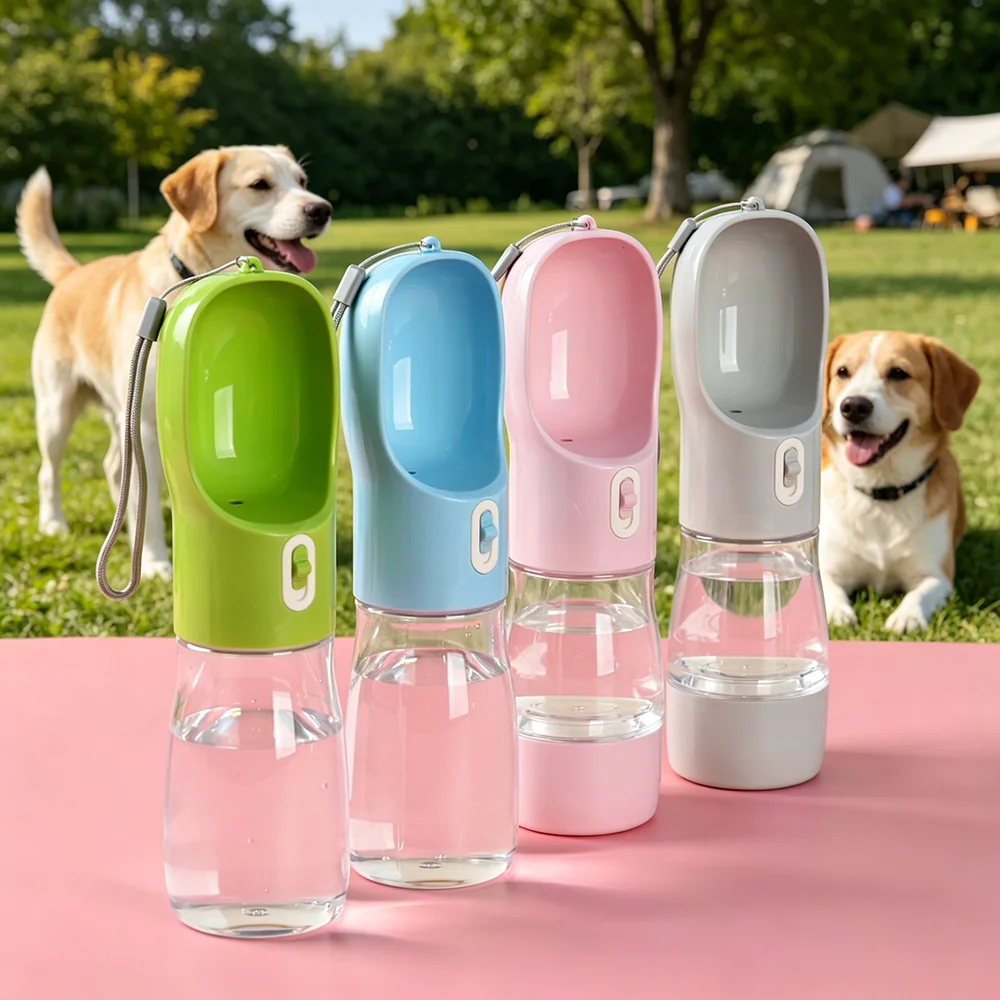 Botella de agua 2 en 1 para perros: tazón portátil sin derrames - imagen 4