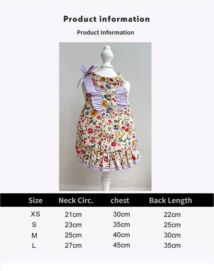 Vestido floral con diseño de princesa